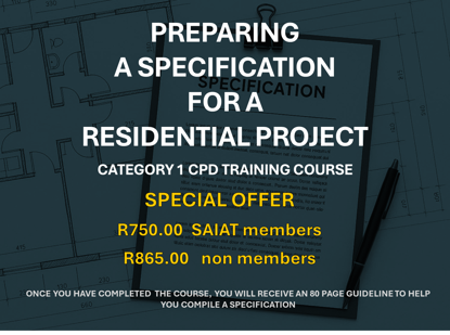 Picture of COMPILING A SPECIFICATION FOR A RESIDENTIAL BUILDING PROJECT (0.7 points)