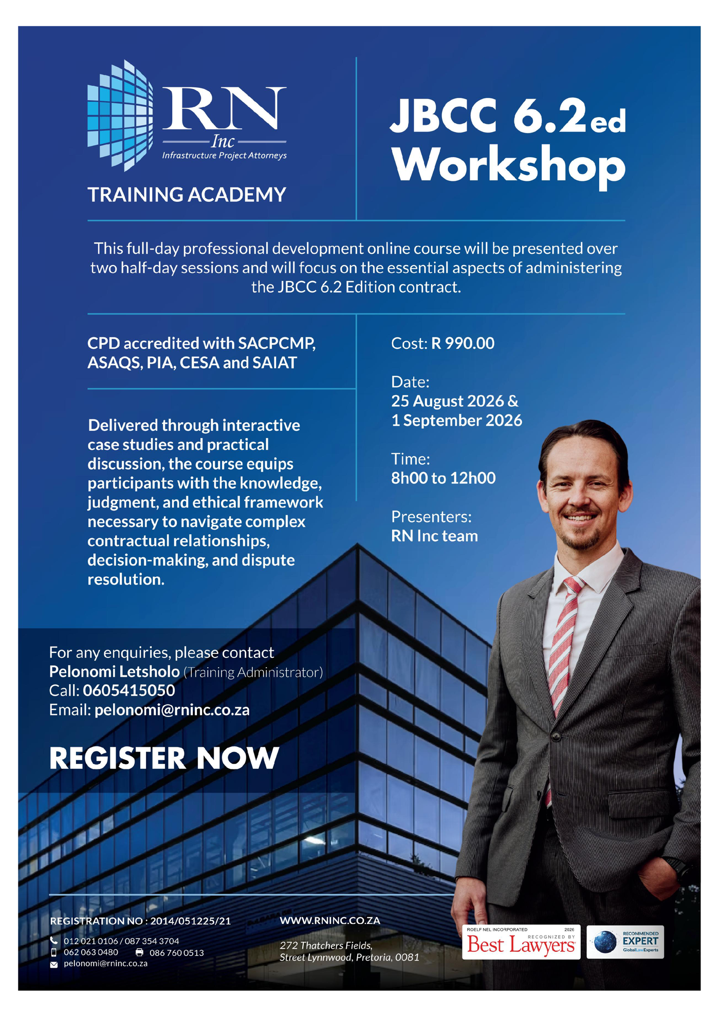 Picture of ROELF NEL INCORPORATED: JBCC 6.2 ED WORKSHOP